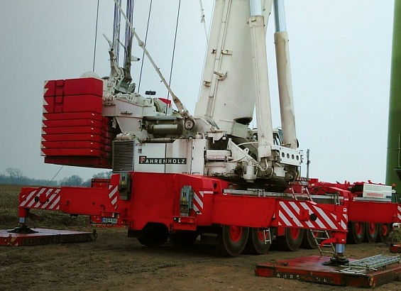 Wind farm in Ushakovo township, Kaliningrad region